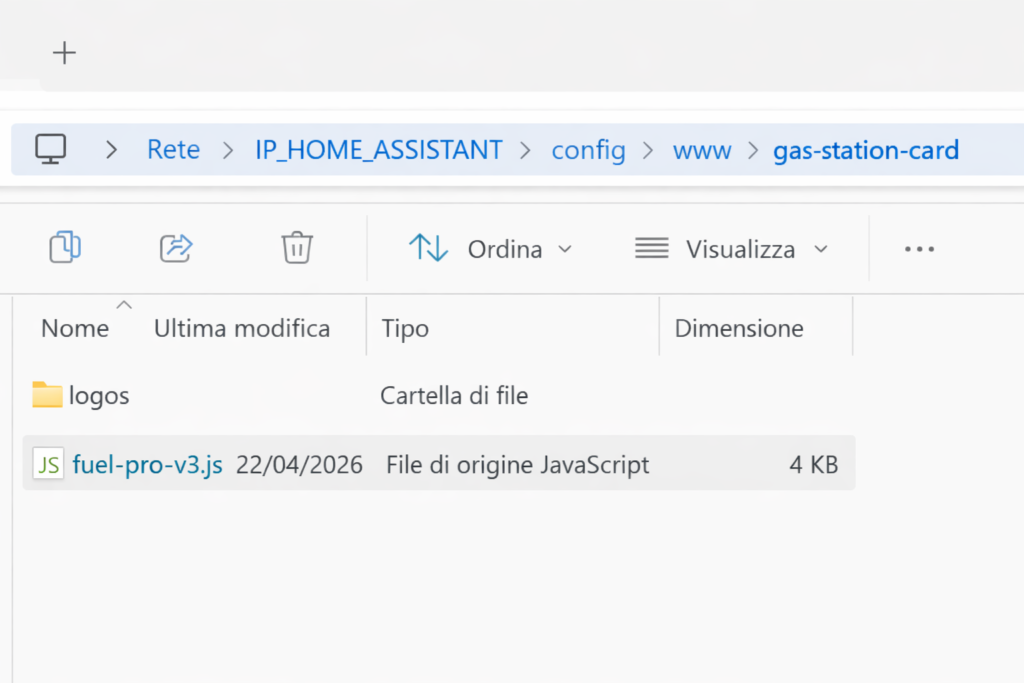 path home assistant custom card