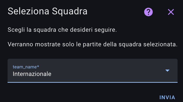 configurazione 3 calcio live