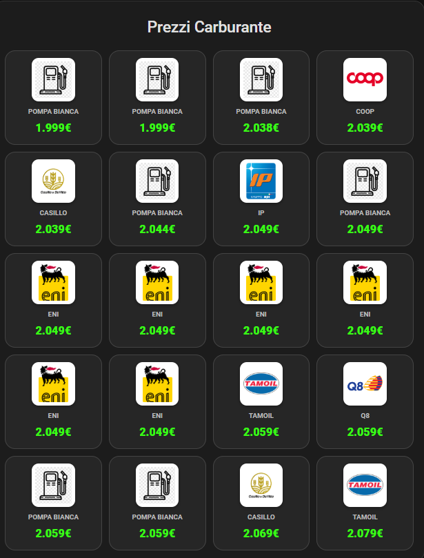 screenshot fuel station card
