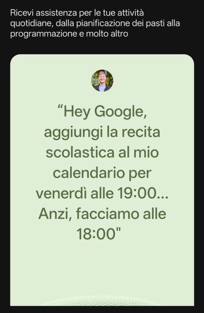 Gemini su Google Home Ricetta