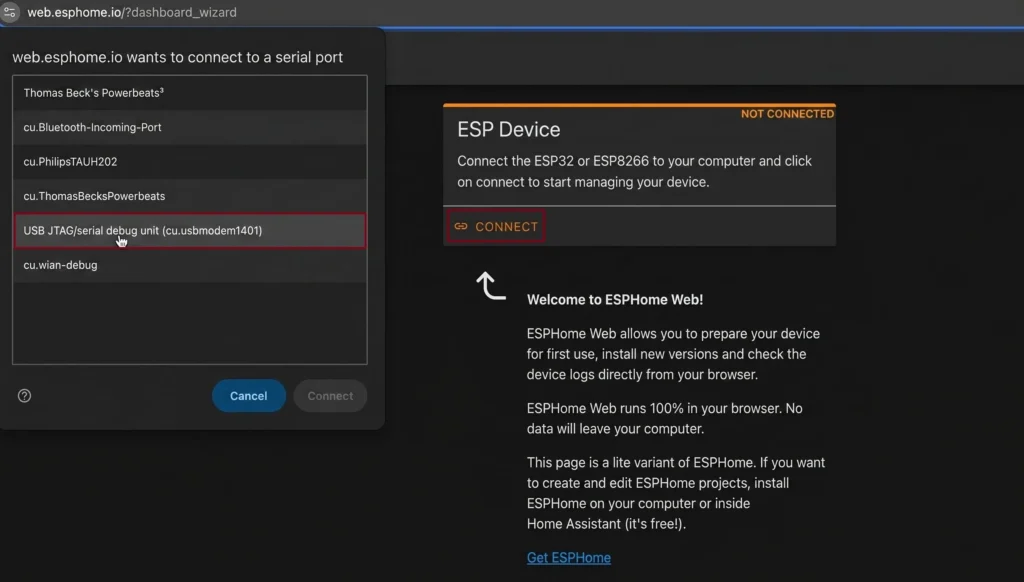 EspHome Connect