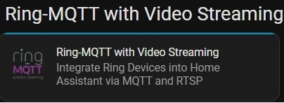Ring Mqtt with streaming video