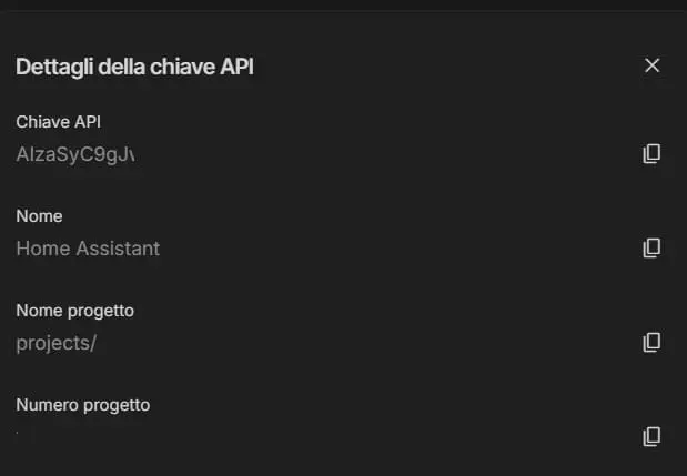 Dettagli API