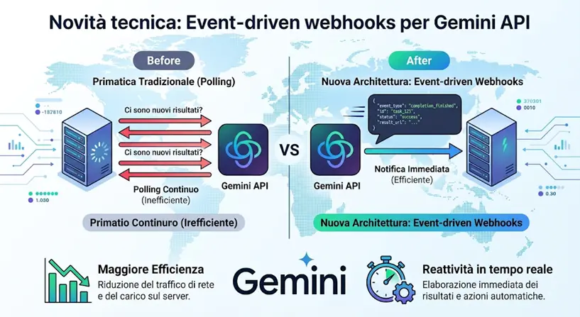 - Gemini API event drive webhooks
