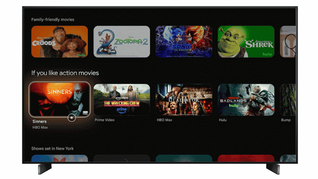 puntatore Android TV
