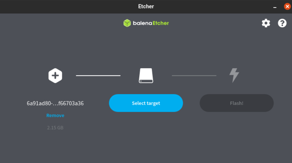 Balena Etcher Select Target
