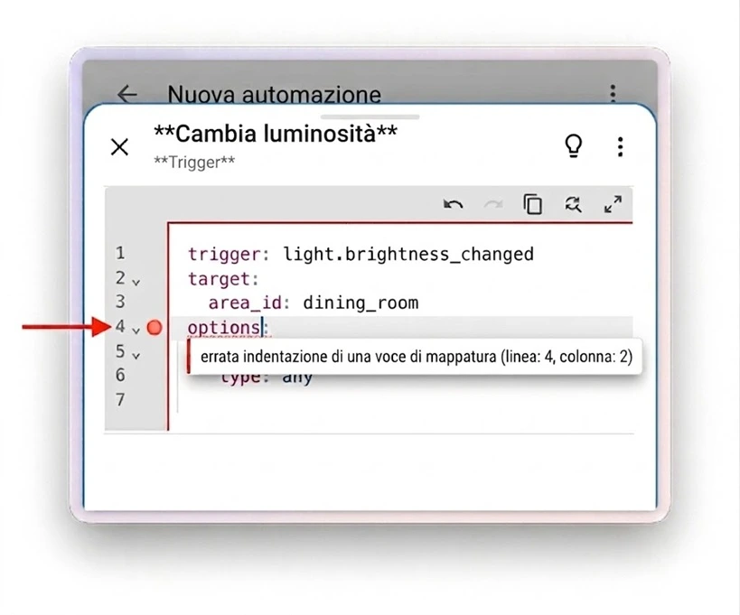 correzione yaml Home Assistant 2026.6
