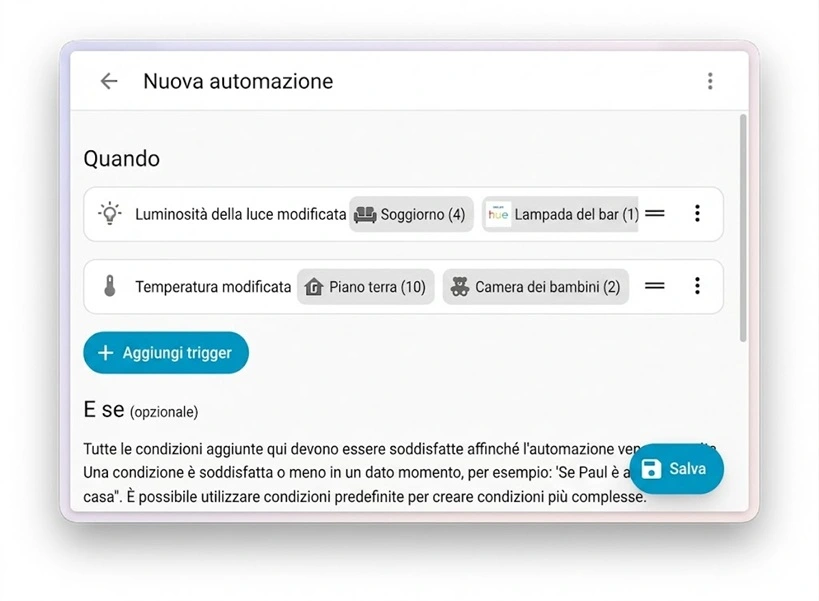 Numero di entità automazioni Home Assistant 2026.6