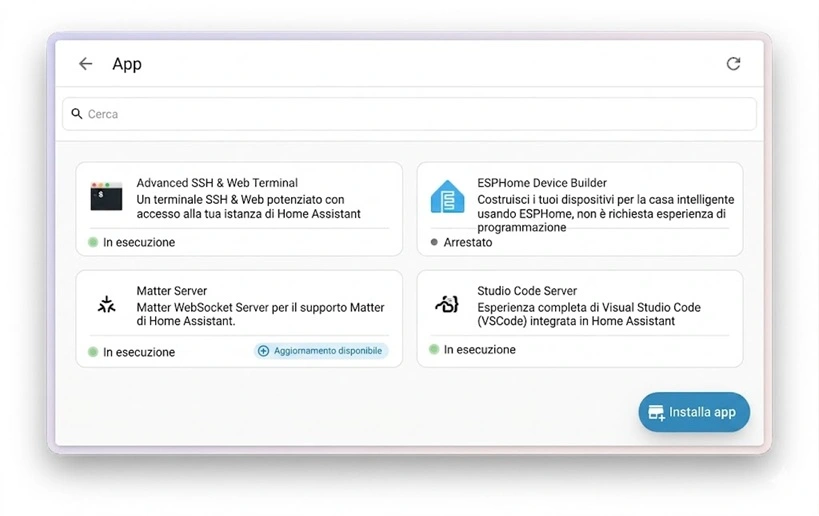 nuova sezione app Home Assistant 2026.6